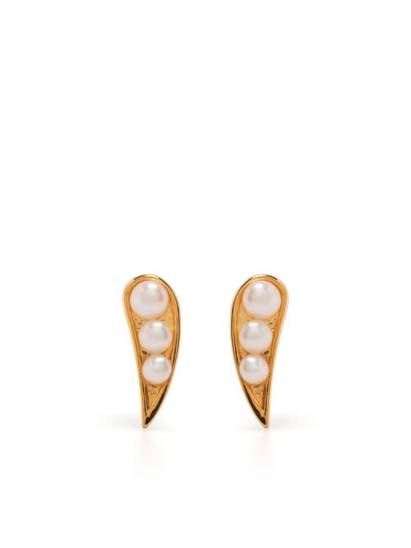 Rachel Jackson pearl-embellished stud earrings - Gold von Rachel Jackson