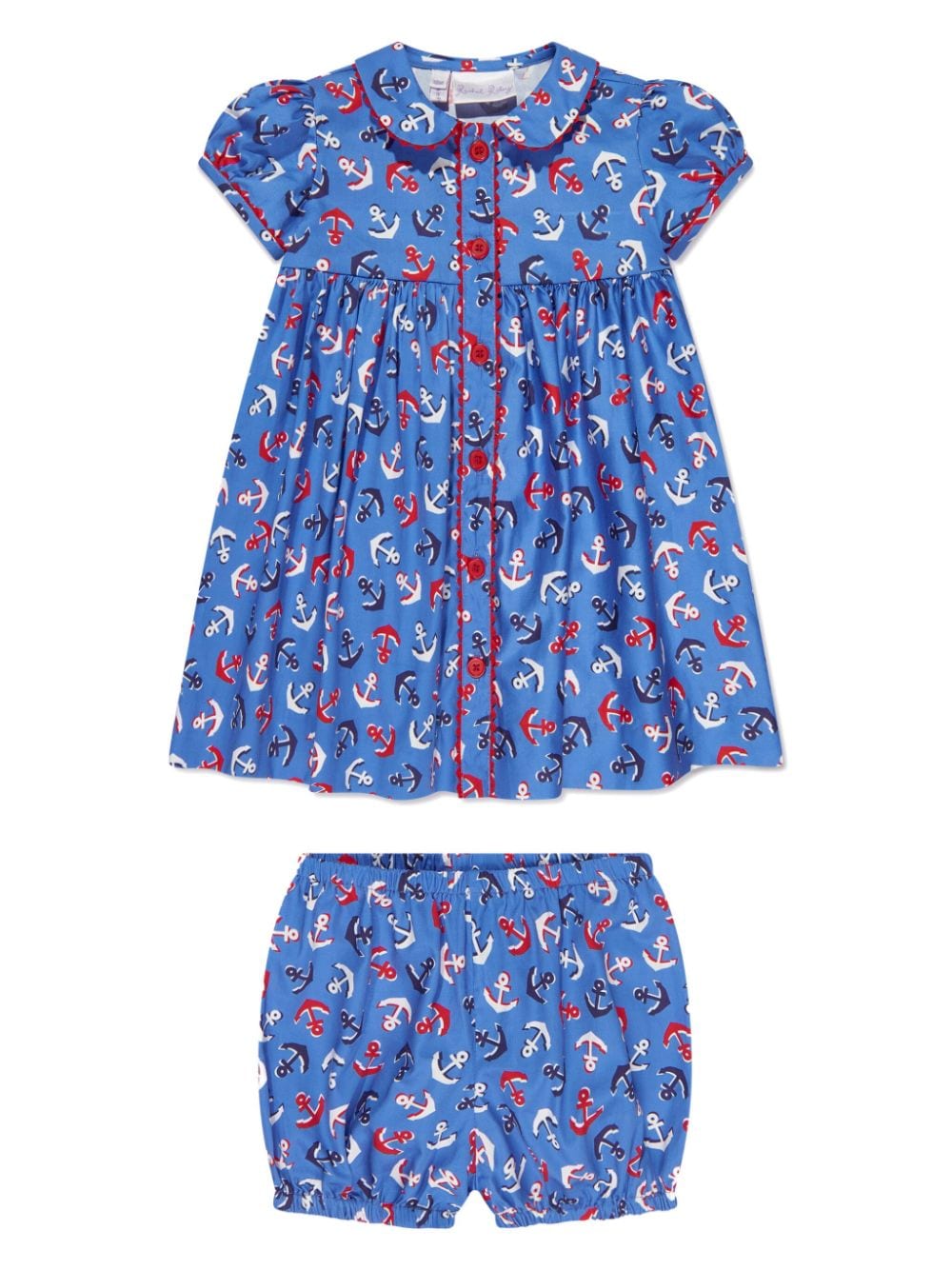 Rachel Riley Anchor-print cotton shirtdress - Blue von Rachel Riley