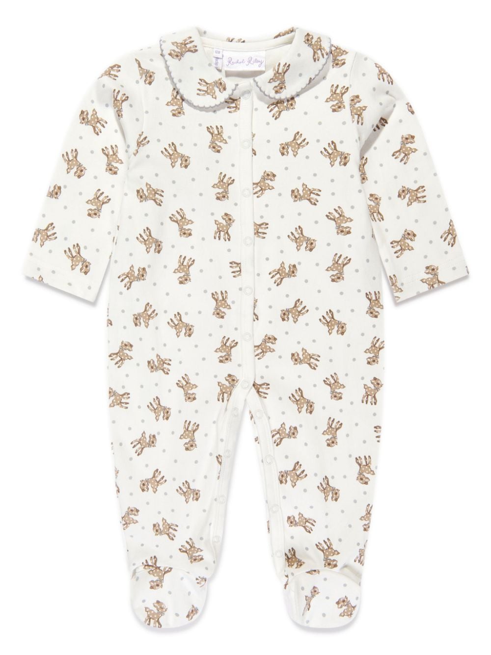 Rachel Riley Fawn polka dot-print pyjamas - White von Rachel Riley