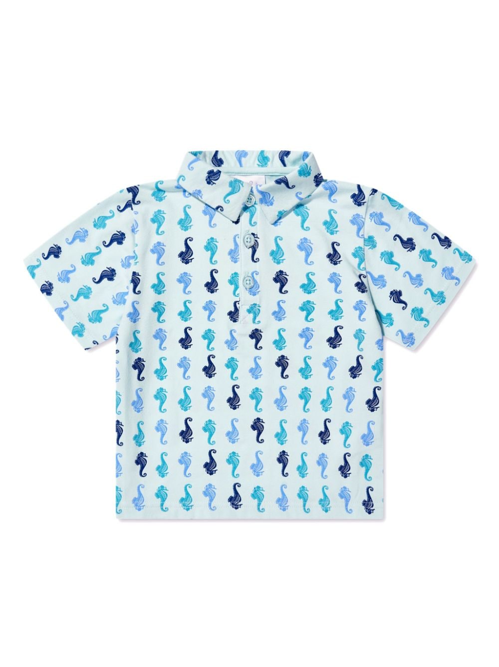 Rachel Riley seahorse-print polo shirt - Blue von Rachel Riley