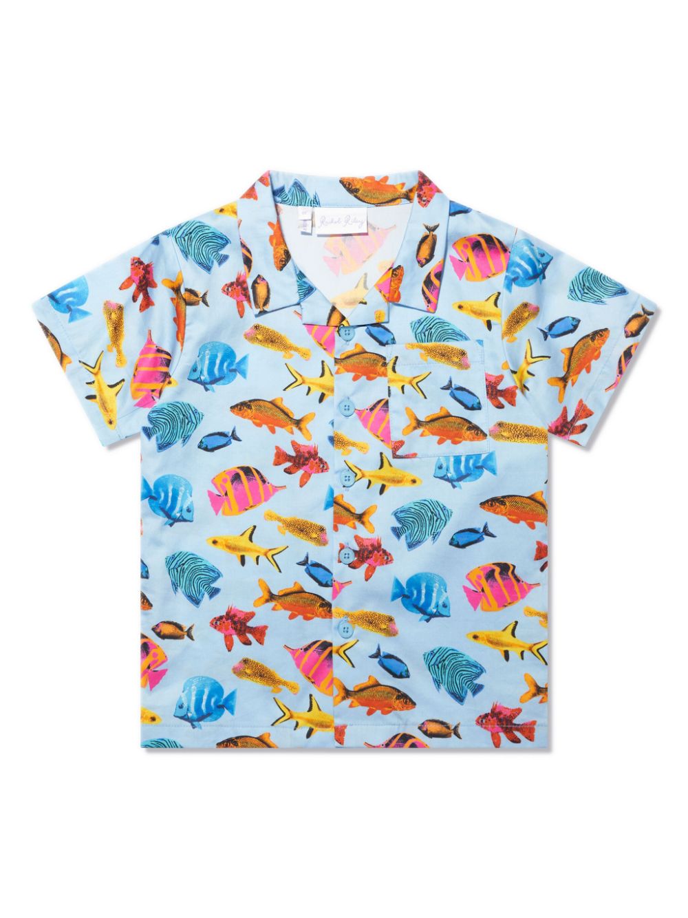 Rachel Riley tropical fish-print shirt - Blue von Rachel Riley