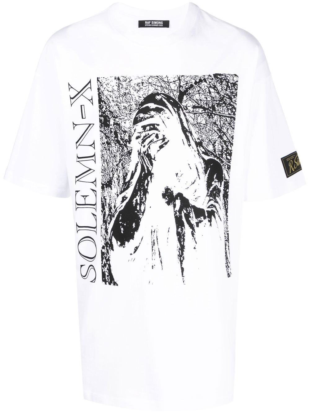 Raf Simons Solemn X oversized graphic-print T-shirt - White von Raf Simons