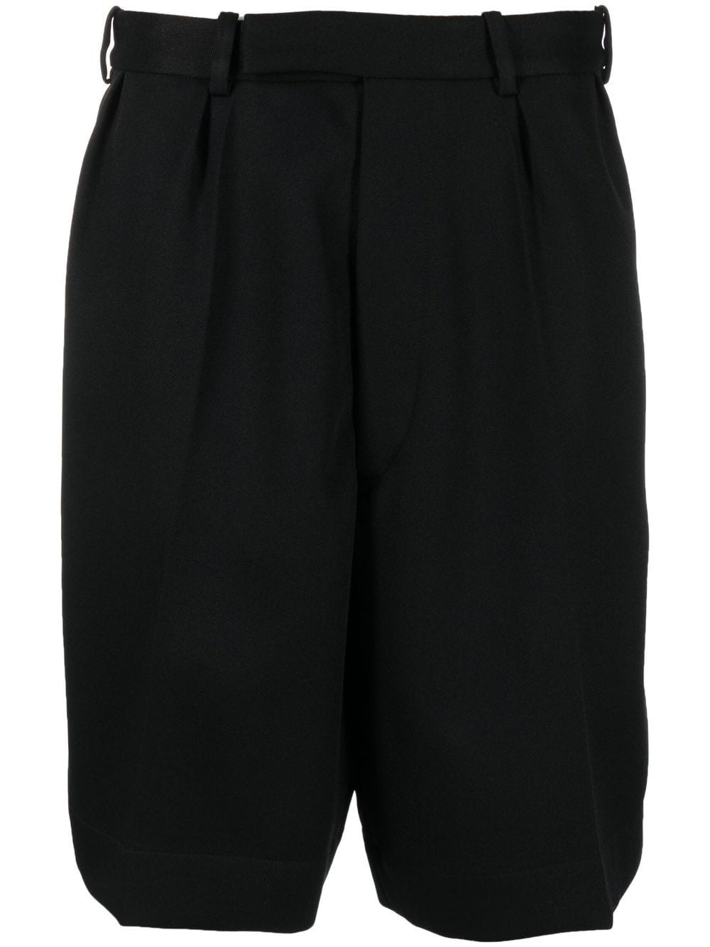Raf Simons mid-rise drop-crotch shorts - Black von Raf Simons