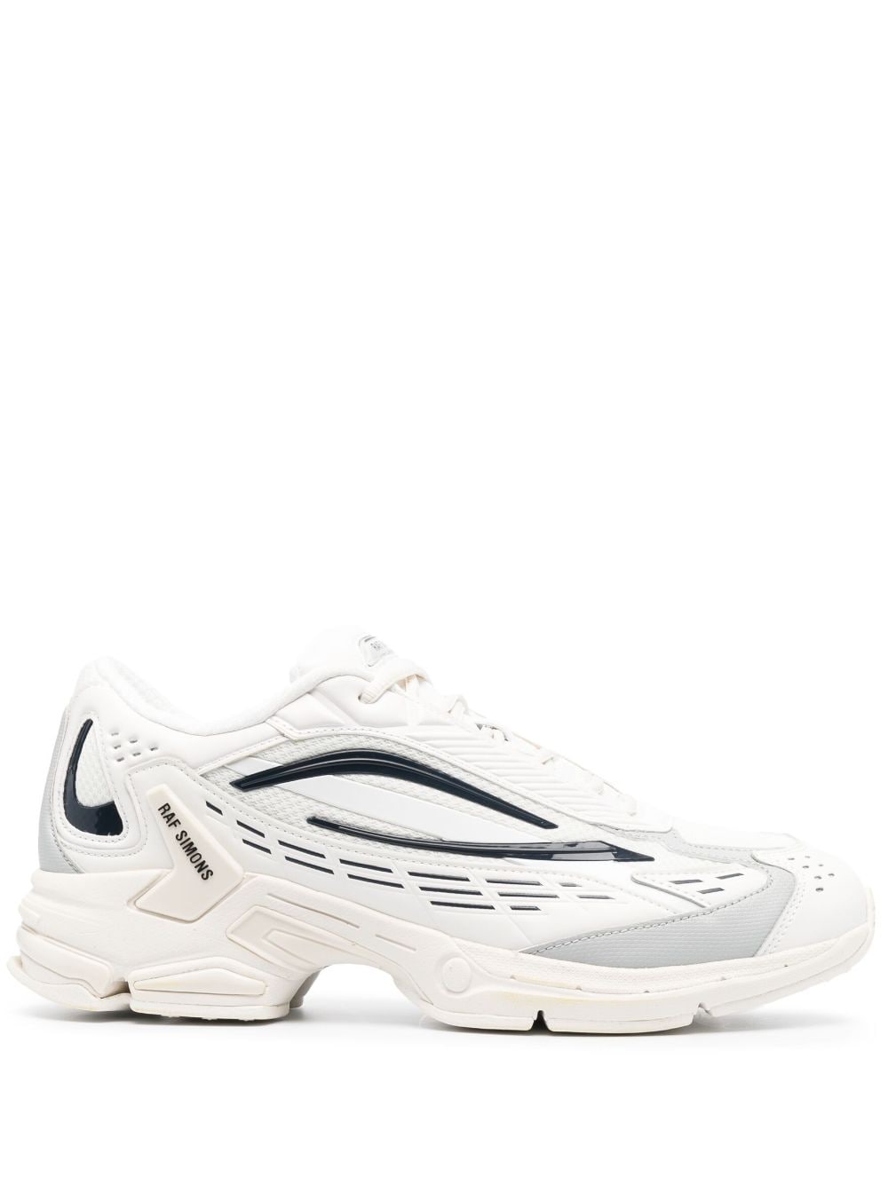 Raf Simons multi-panel lace-up sneakers - White von Raf Simons