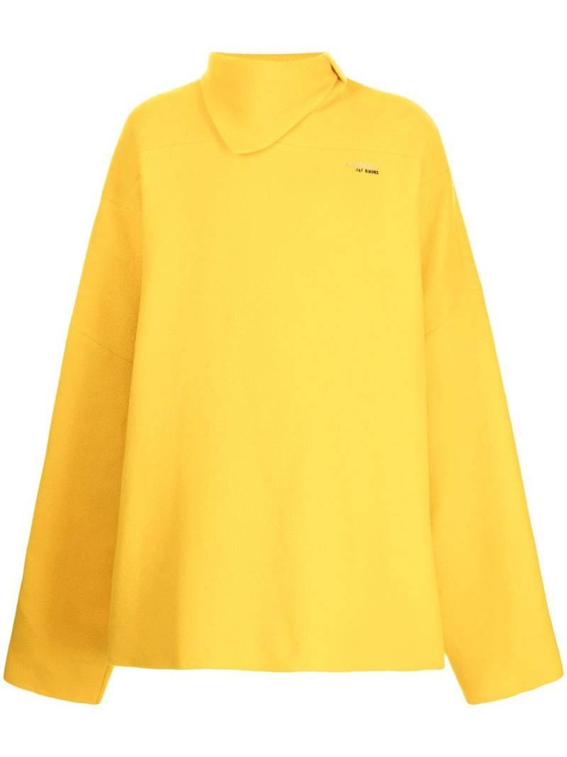 Raf Simons oversized-cut jumper - Yellow von Raf Simons