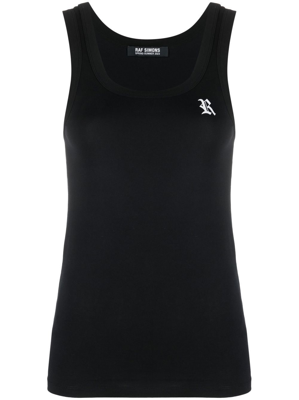 Raf Simons scoop-neck sleeveless top - Black von Raf Simons