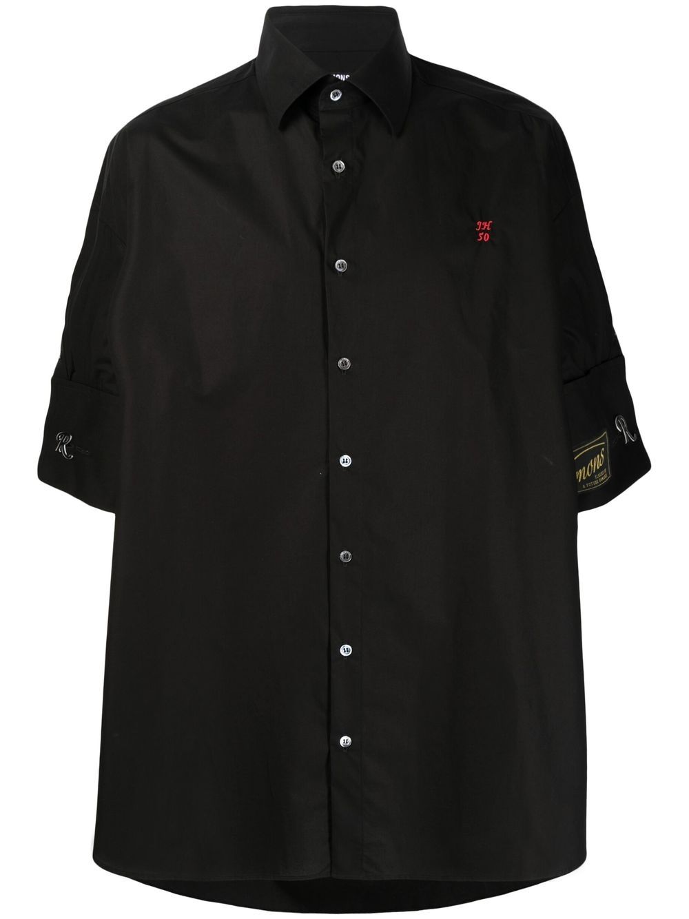 Raf Simons short-sleeve business shirt - Black von Raf Simons