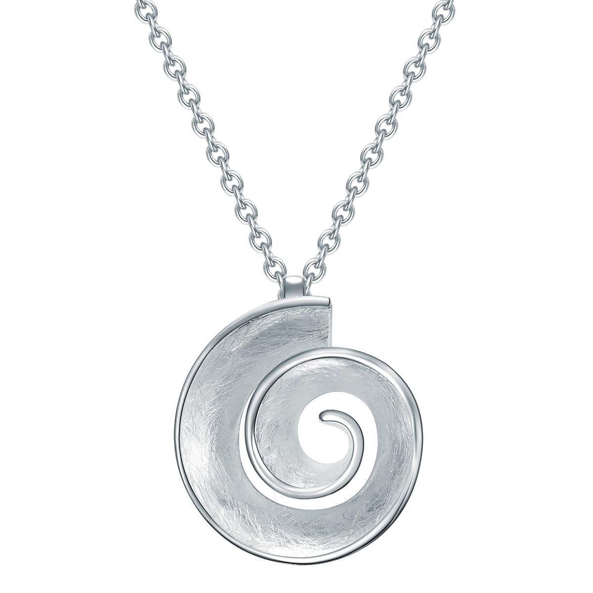 Halskette Spirale Damen Silber 45cm von Rafaela Donata