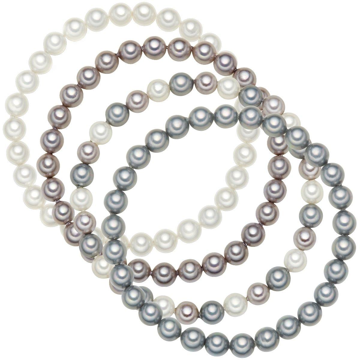 Perlen-armband Damen Weiss 21cm von Rafaela Donata