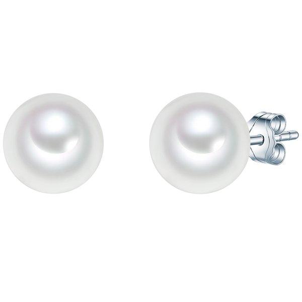 Perlen-ohrstecker Damen Weiss 10mm von Rafaela Donata