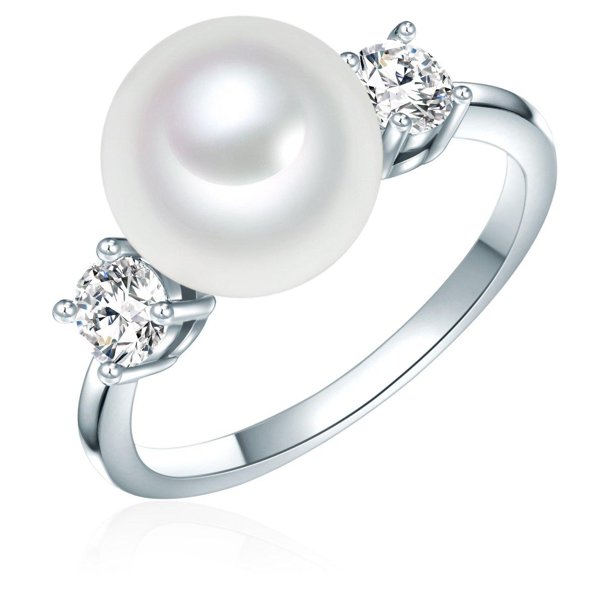 Perlen-ring Damen Weiss 60 von Rafaela Donata