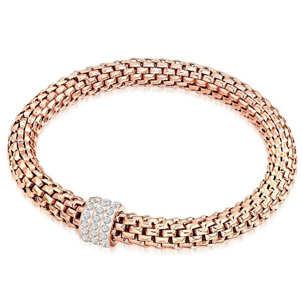 Armband Damen Goldrosa 21cm von Rafaela Donata