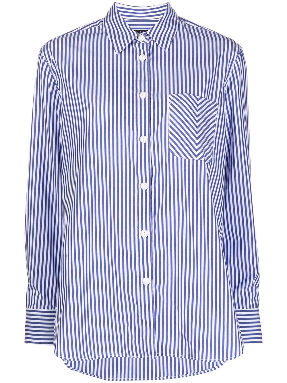 rag & bone Maxine striped button-up shirt - Blue von rag & bone