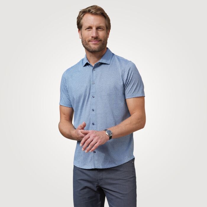 Herren Hemd Modern Fit, blau, XL von Ragman