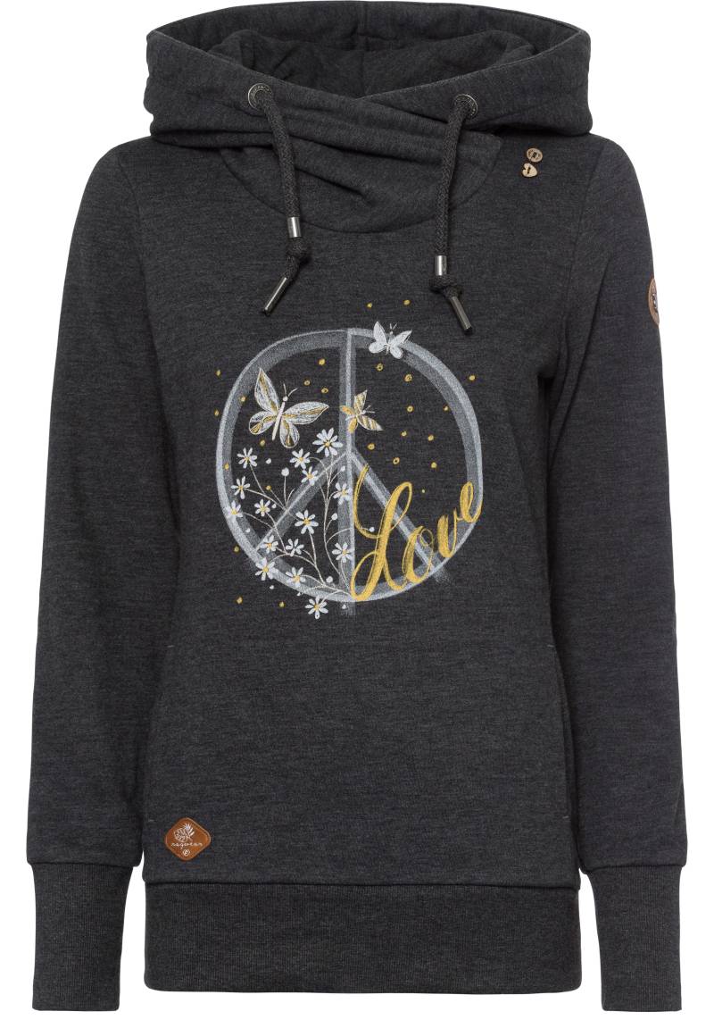 Ragwear Sweater »GRIPY BUTTON PEACE O«, mit Statement-Print von Ragwear