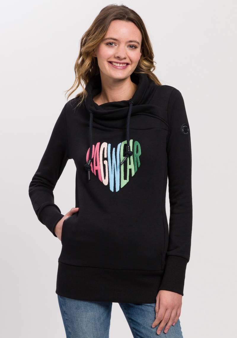 Ragwear Sweater »NESKA LOVE O«, mit asymetrischem Schalkragen im Rainbow Pride-Design von Ragwear
