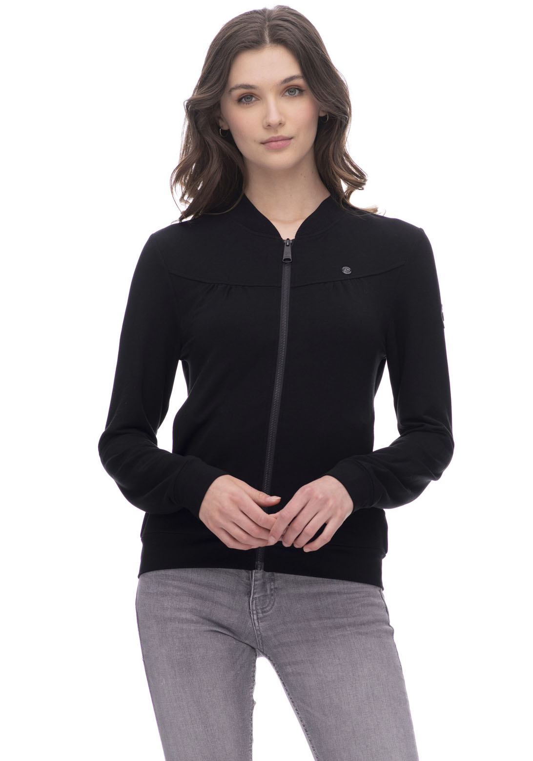 Ragwear Sweatjacke »KENIA CORE«, mit Logo und gerafften Details Ragwear Sweatjacke »KENIA CORE«, mit Logo und gerafften Details von Ragwear