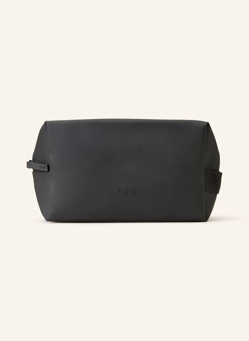 Rains Kulturtasche Wash Bag Large w3 schwarz von Rains