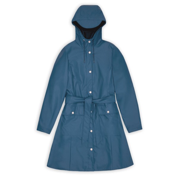 Rains - Women's Curve Long Jacket W3 - Regenjacke Gr XL blau Rains - Women's Curve Long Jacket W3 - Regenjacke Gr XL blau von Rains
