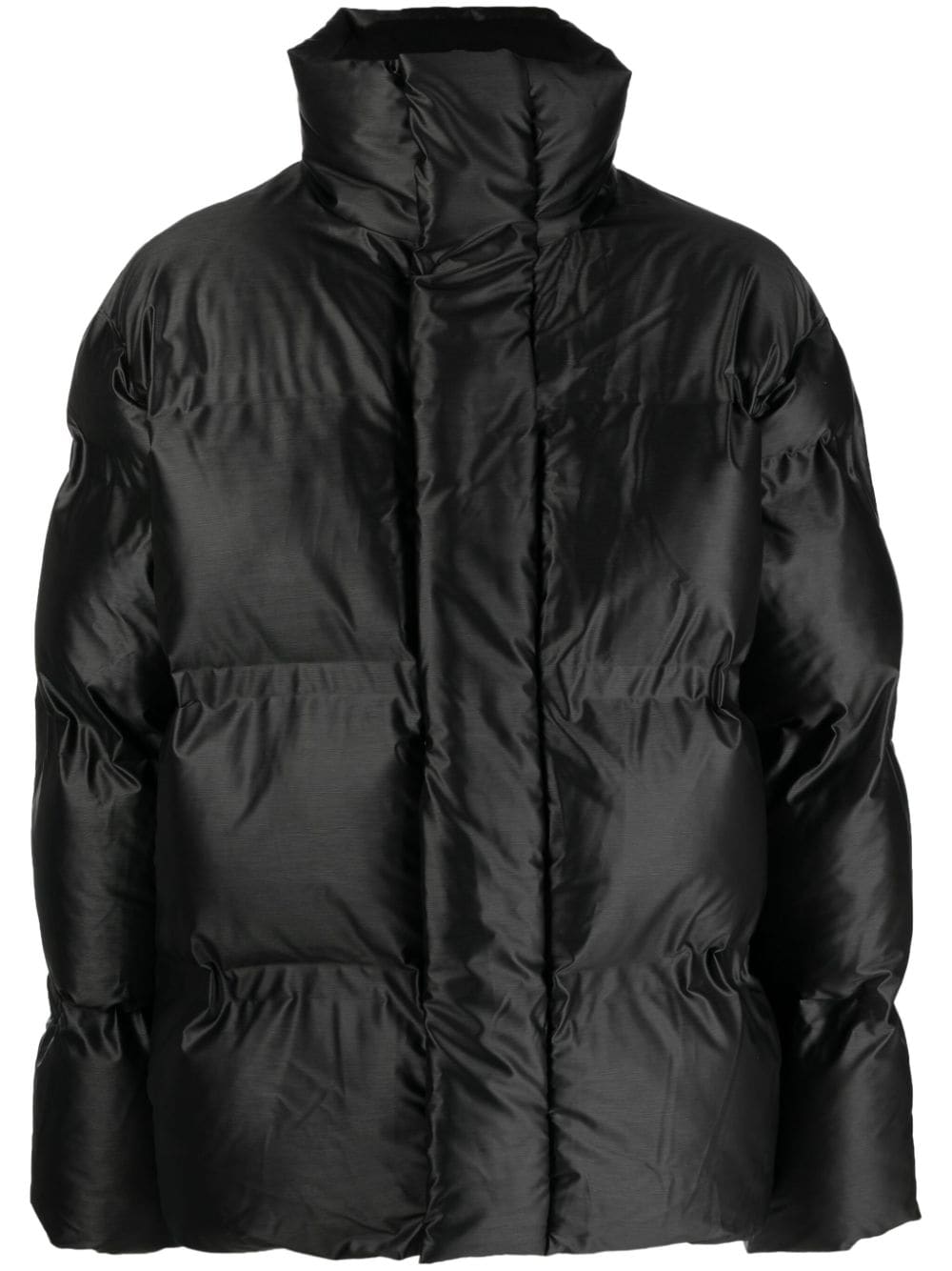 Rains funnel-neck padded jacket - Black von Rains