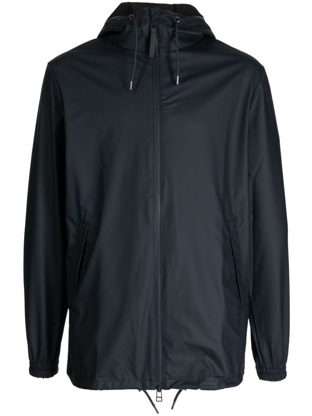 Rains hooded waterproof windbreaker - Black von Rains