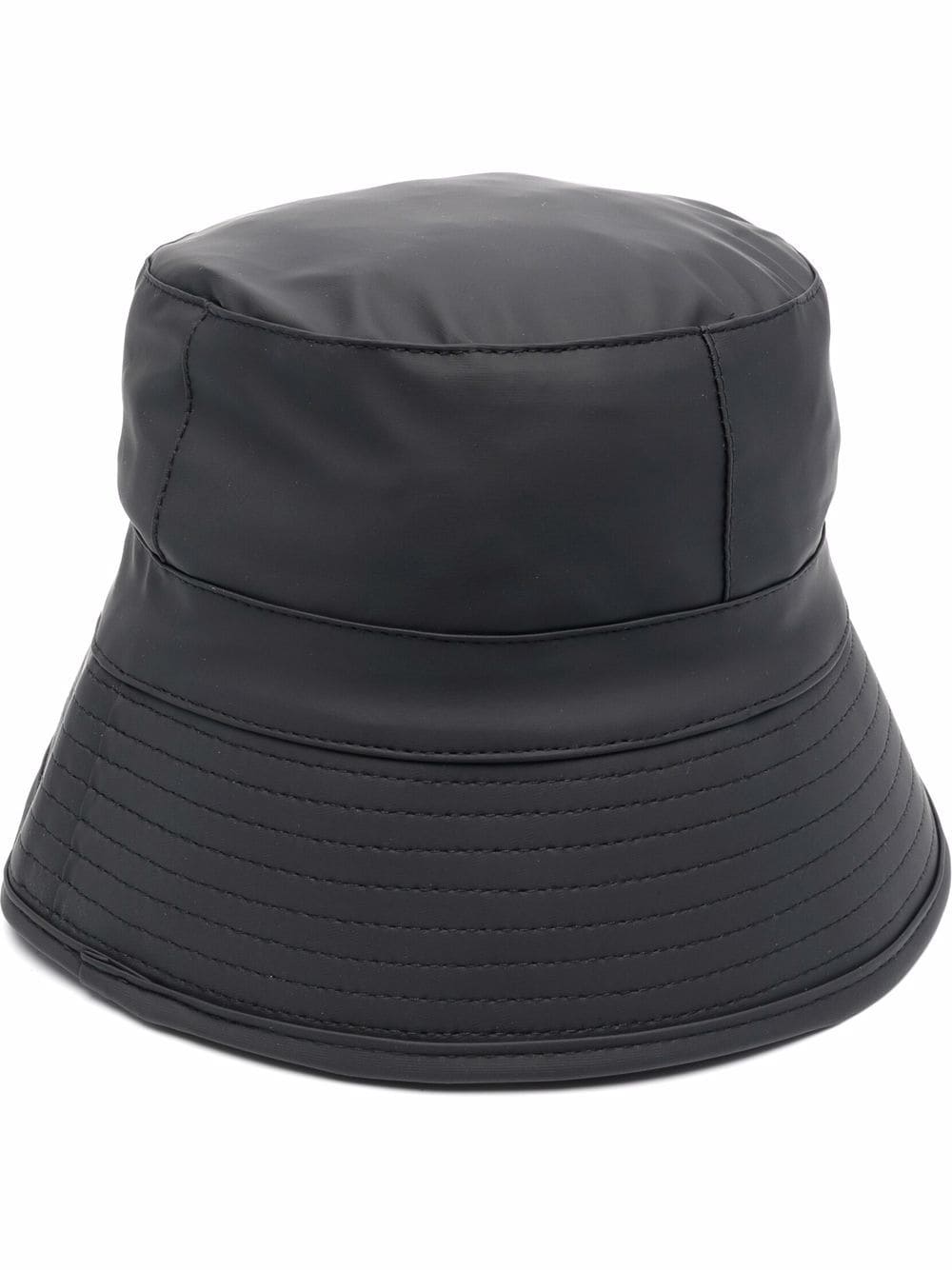 Rains logo-plaque bucket hat - Black von Rains