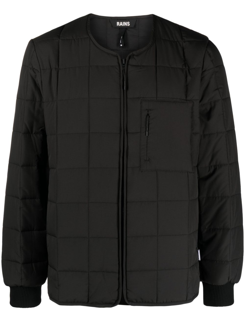 Rains quilted bomber jacket - Black von Rains
