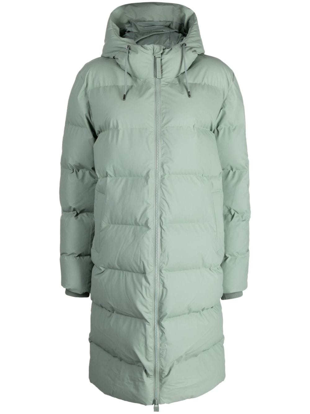 Rains quilted rubberised coat - Green von Rains