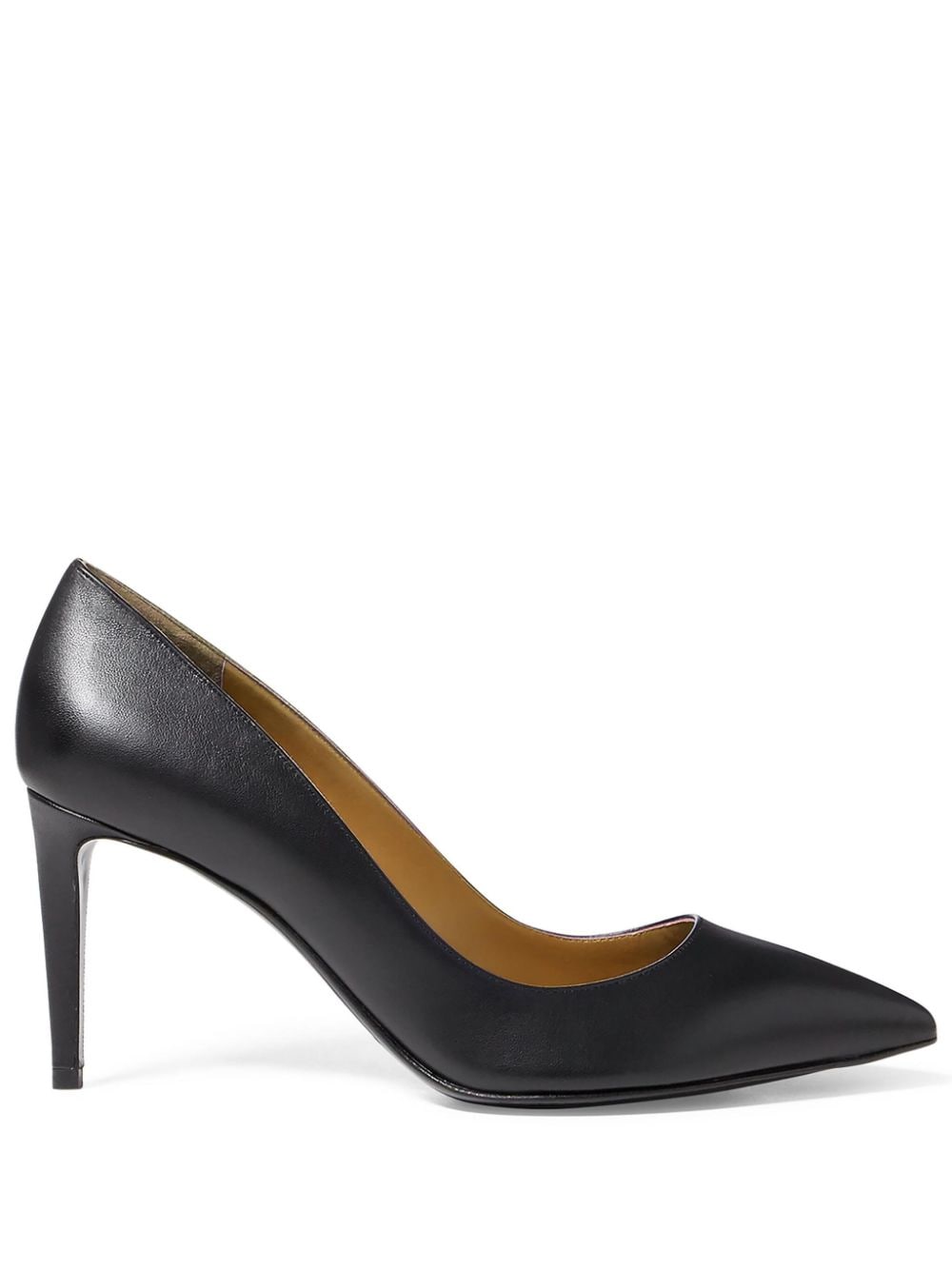 Ralph Lauren Collection Armissa 75mm leather pumps - Black von Ralph Lauren Collection