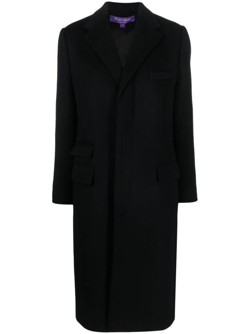 Ralph Lauren Collection Beatrisa single-breasted wool blend coat - Black von Ralph Lauren Collection
