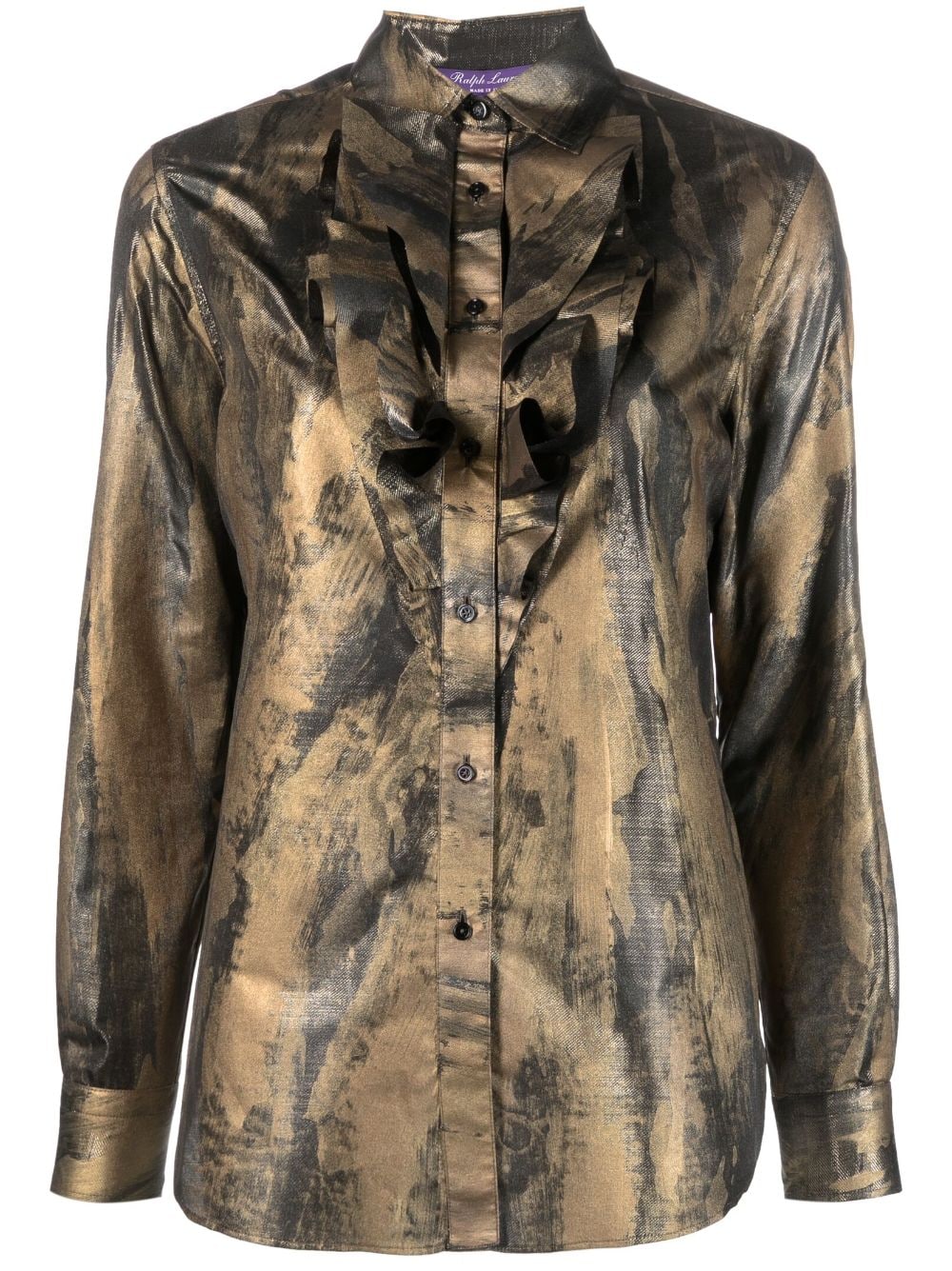 Ralph Lauren Collection Keara printed shirt - Gold von Ralph Lauren Collection