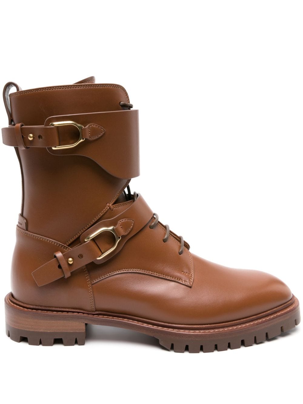 Ralph Lauren Collection Marlie Welington leather boots - Brown von Ralph Lauren Collection