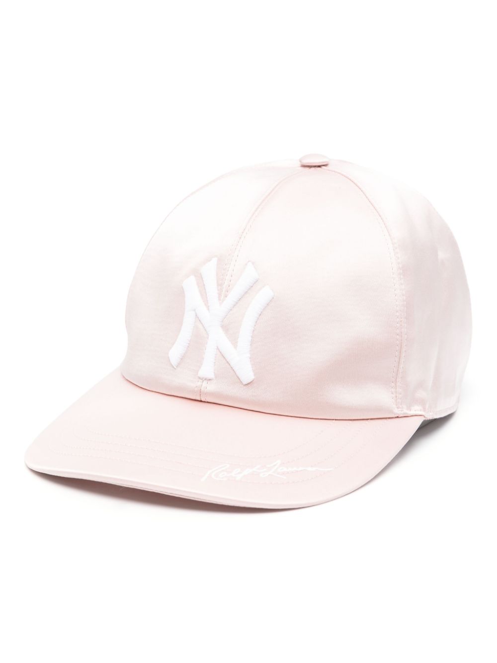Ralph Lauren Collection NY-logo satin cap - Pink von Ralph Lauren Collection