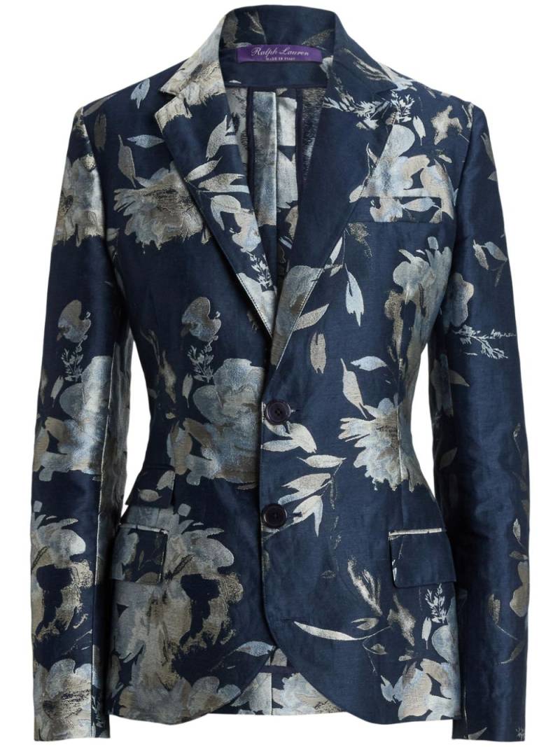 Ralph Lauren Collection Parker floral-jacquard blazer - Blue von Ralph Lauren Collection