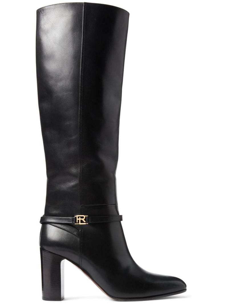 Ralph Lauren Collection Raygan 75mm pointed-toe boots - Black von Ralph Lauren Collection