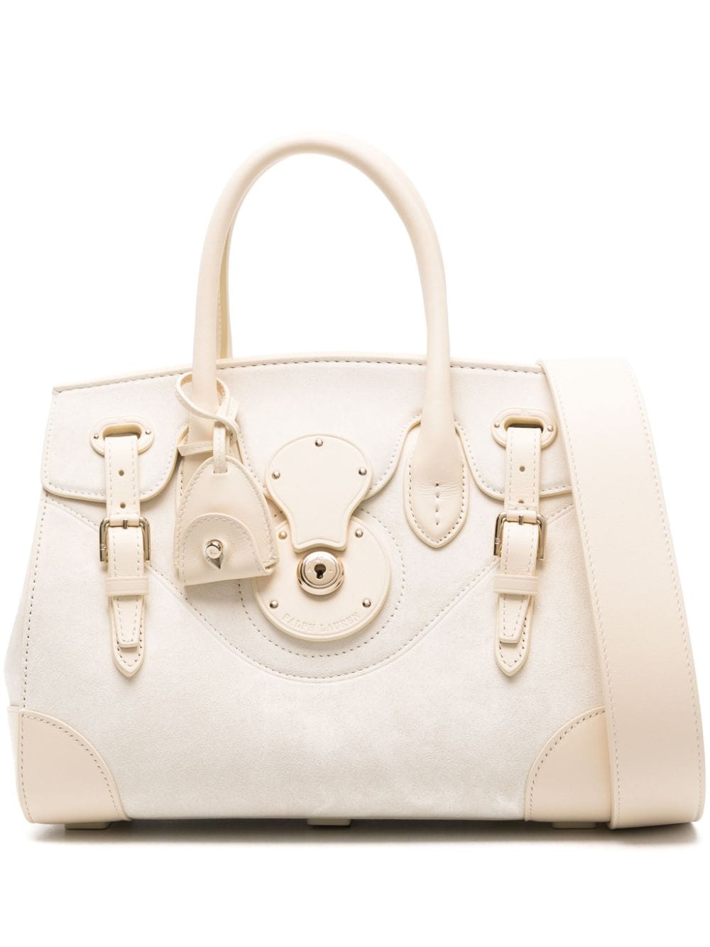 Ralph Lauren Collection Ricky suede tote bag - White von Ralph Lauren Collection