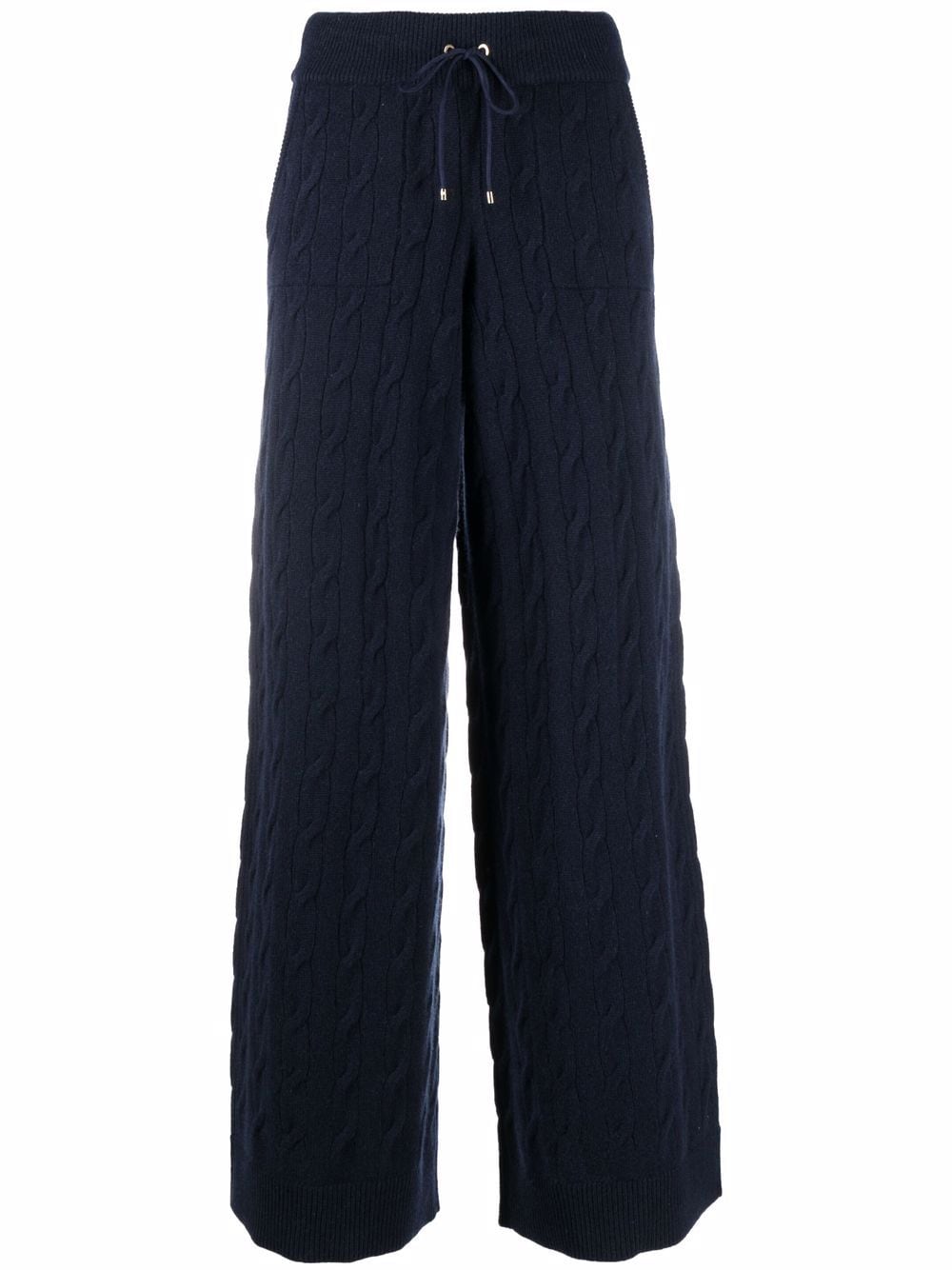 Ralph Lauren Collection cable-knit recycled cashmere trousers - Blue von Ralph Lauren Collection