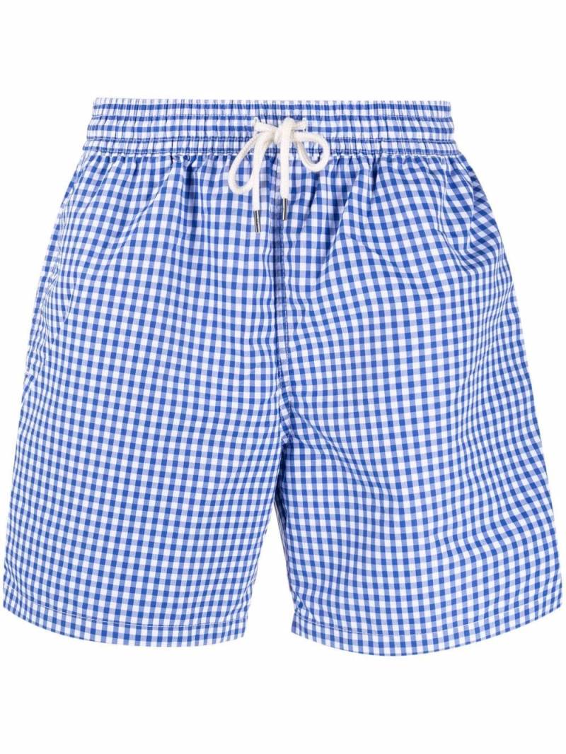 Polo Ralph Lauren gingham swim shorts - Blue von Polo Ralph Lauren