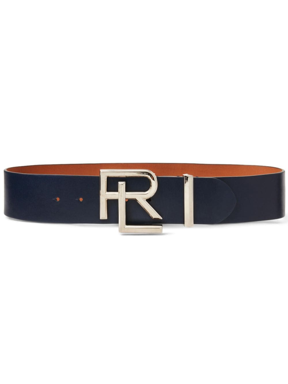 Ralph Lauren Collection logo-buckle leather belt - Blue von Ralph Lauren Collection