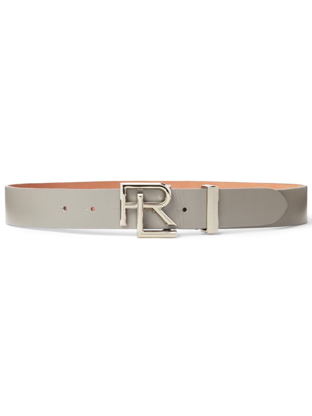 Ralph Lauren Collection logo-buckle leather belt - Grey von Ralph Lauren Collection