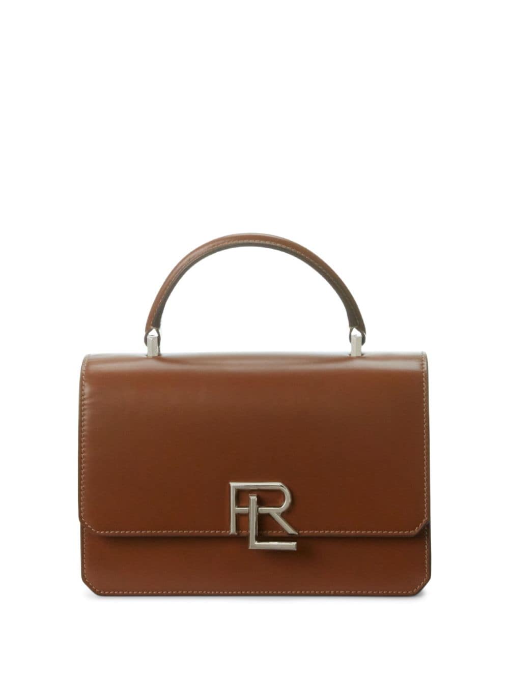 Ralph Lauren Collection logo-plaque leather crossbody bag - Brown von Ralph Lauren Collection