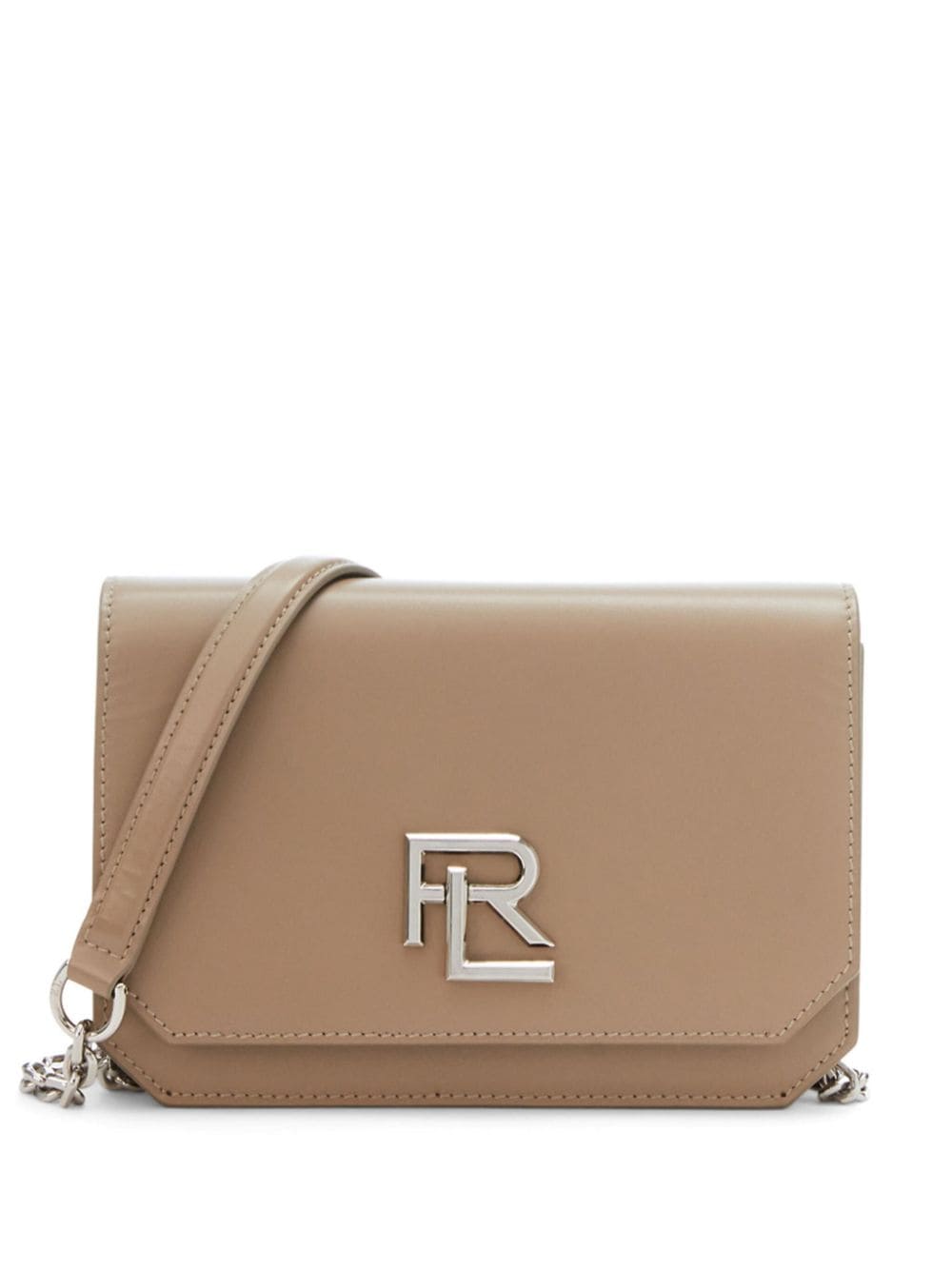 Ralph Lauren Collection logo-plaque leather crossbody bag - Brown von Ralph Lauren Collection