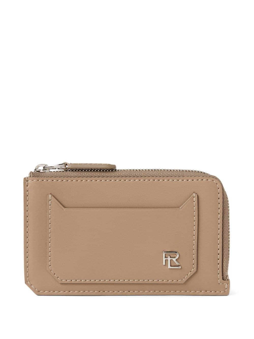 Ralph Lauren Collection logo-plaque zipped leather cardholder - Brown von Ralph Lauren Collection