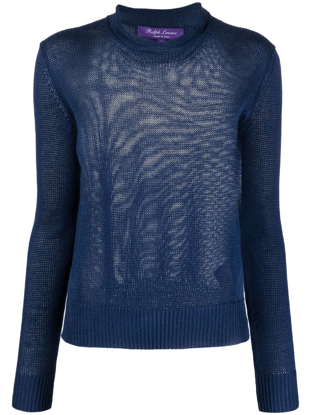 Ralph Lauren Collection ribbed-knit long-sleeved pullover - Blue von Ralph Lauren Collection