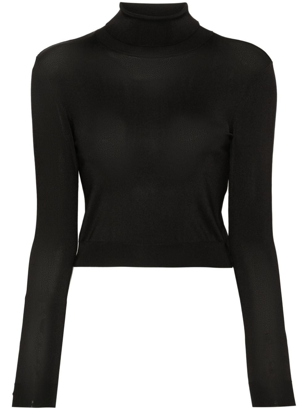 Ralph Lauren Collection roll-neck cropped jumper - Black von Ralph Lauren Collection