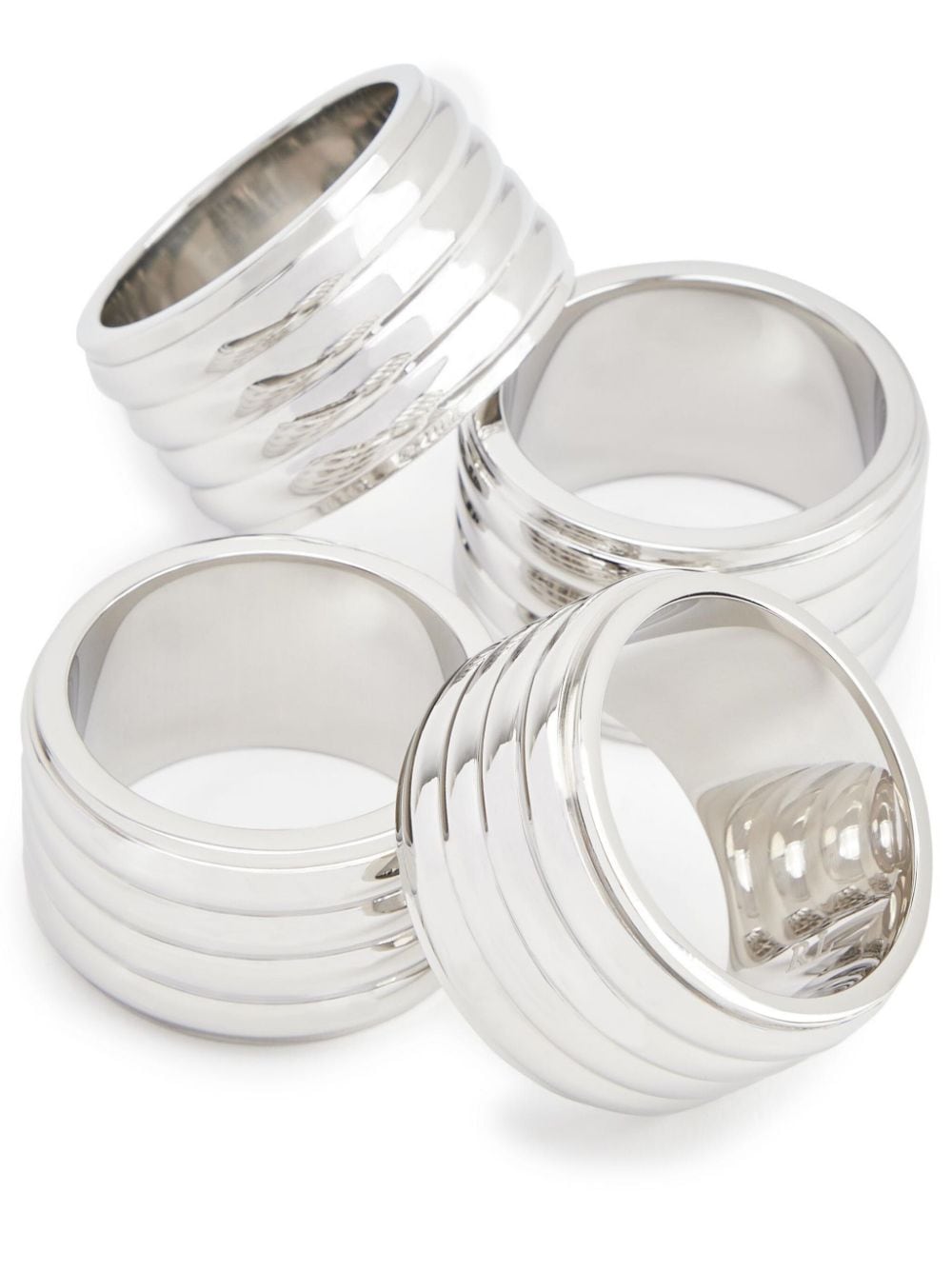 Ralph Lauren Home Thorpe napkin ring set - SILVER von Ralph Lauren Home