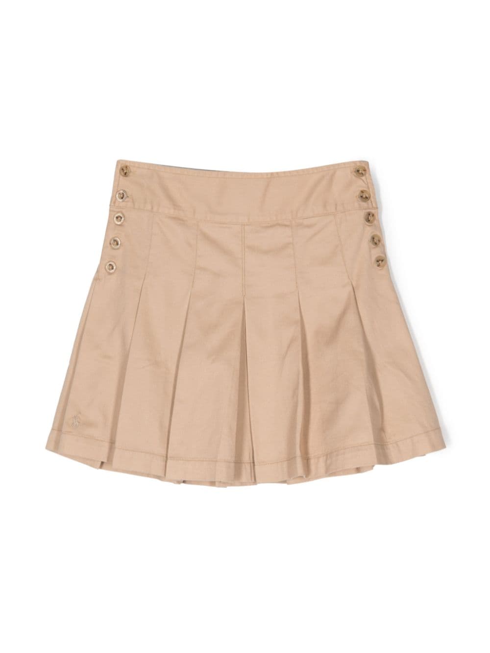 Ralph Lauren Kids A-line pleated cotton skirt - Neutrals von Ralph Lauren Kids