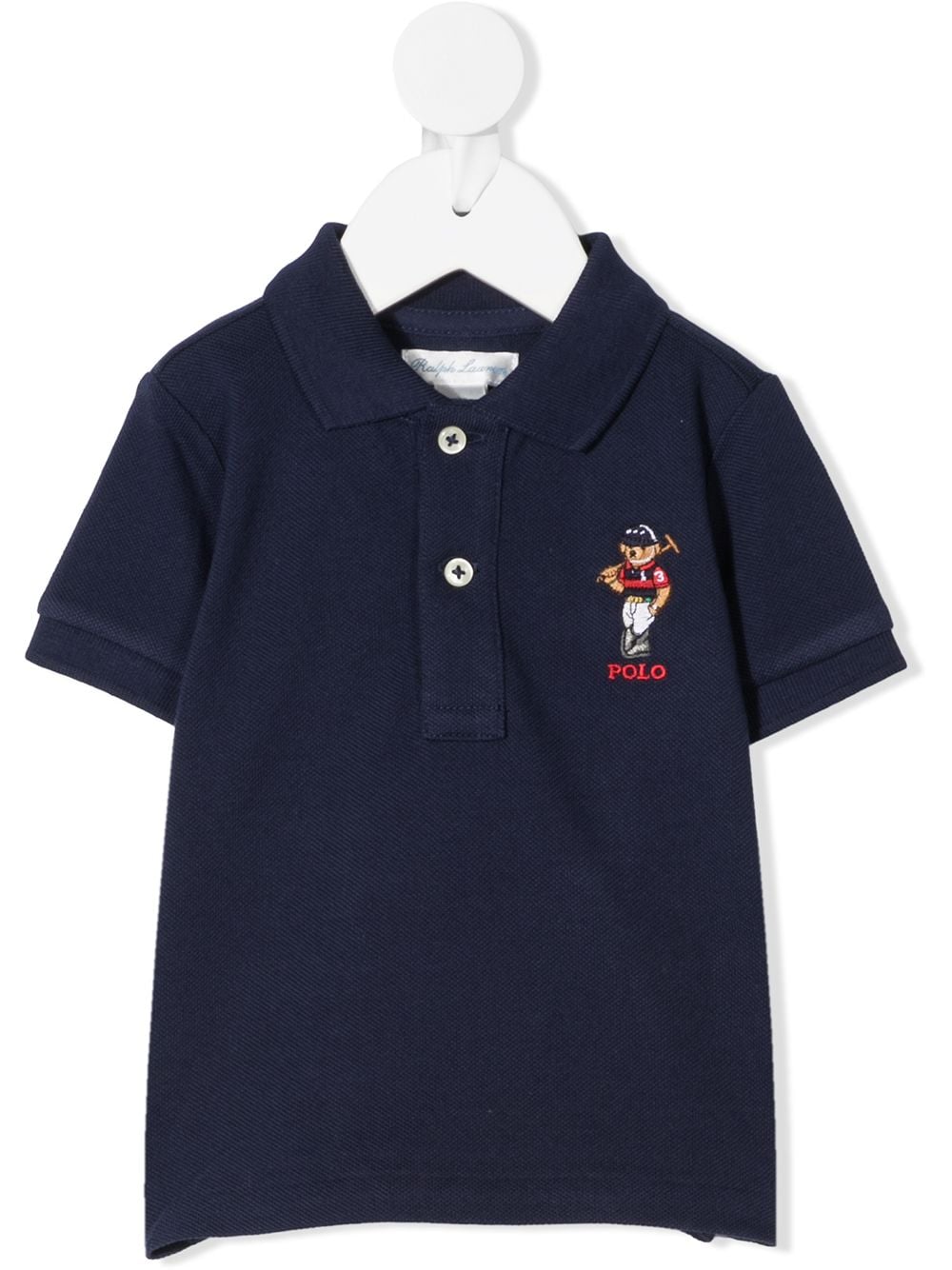 Ralph Lauren Kids Bear polo shirt - Blue von Ralph Lauren Kids