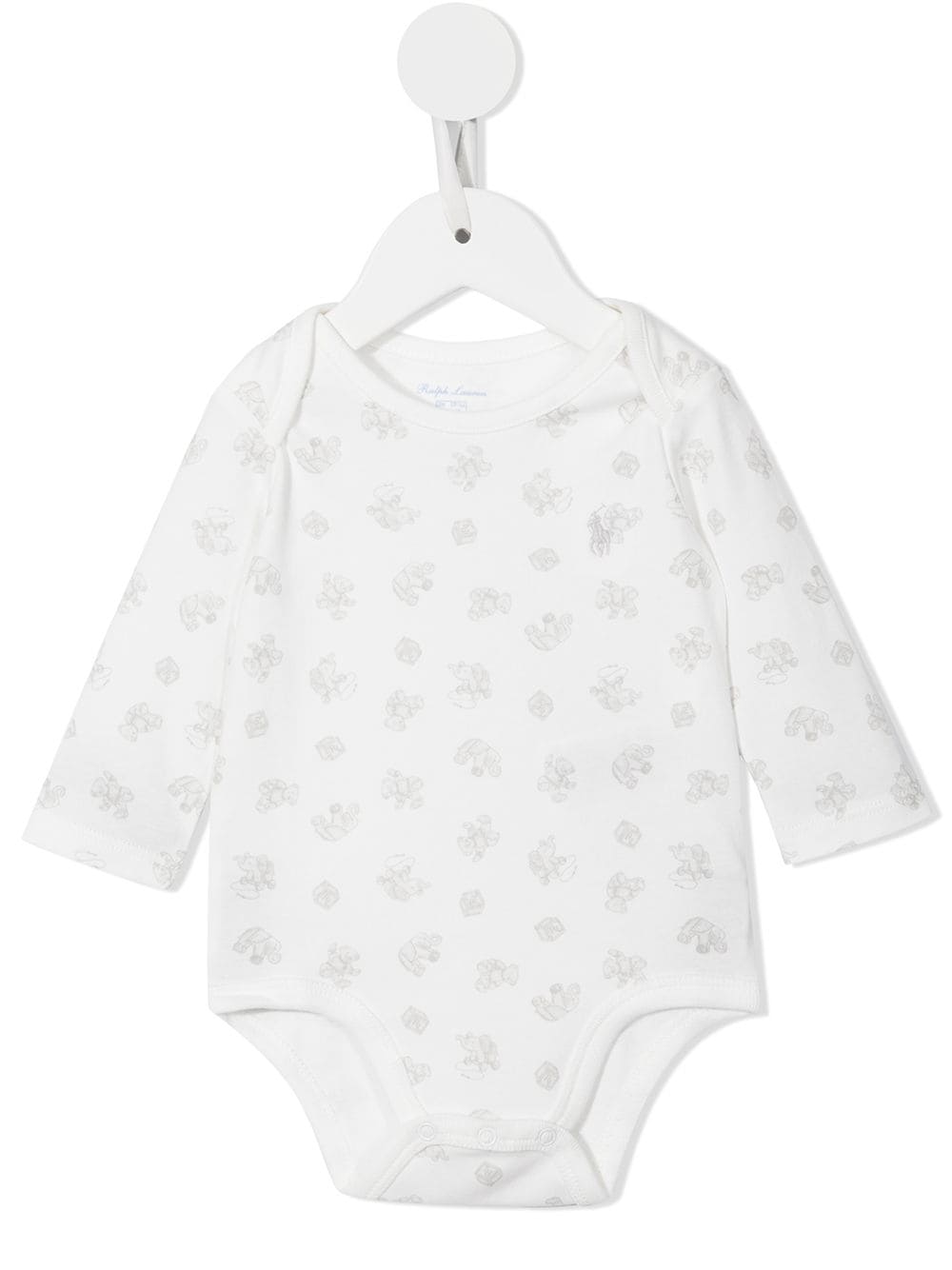 Ralph Lauren Kids Bear-print cotton bodysuit - White von Ralph Lauren Kids