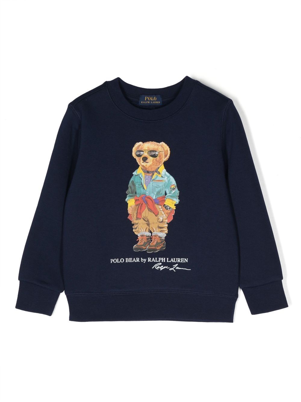 Ralph Lauren Kids Bear-print sweatshirt - Blue von Ralph Lauren Kids